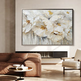 Floral 580 Canvas Art 60 x 40 cm / Black