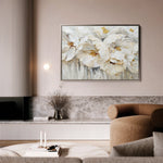 Floral 580 Canvas Art 60 x 40 cm / Black
