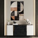 Abstract 581 Canvas Art 60 x 40 cm / Black