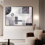 Abstract 582 Canvas Art 60 x 40 cm / Black