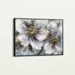 Floral 582 Canvas Art 60 x 40 cm / Black