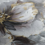 Floral 582 Canvas Art 60 x 40 cm / Black