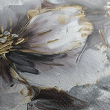 Floral 582 Canvas Art 60 x 40 cm / Black