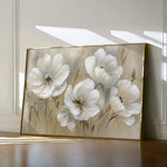 Floral 583 Canvas Art 60 x 40 cm / Black