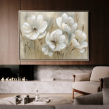 Floral 583 Canvas Art 60 x 40 cm / Black