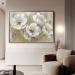 Floral 583 Canvas Art 60 x 40 cm / Black