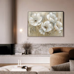 Floral 583 Canvas Art 60 x 40 cm / Black