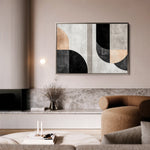 Abstract 584 Canvas Art 60 x 40 cm / Black