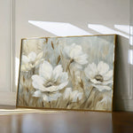 Floral 584 Canvas Art 60 x 40 cm / Black