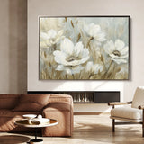 Floral 584 Canvas Art 60 x 40 cm / Black