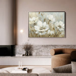 Floral 584 Canvas Art 60 x 40 cm / Black