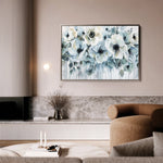 Floral 585 Canvas Art 60 x 40 cm / Black