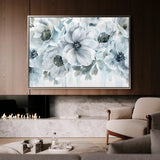 Floral 586 Canvas Art 60 x 40 cm / Black