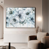 Floral 586 Canvas Art 60 x 40 cm / Black