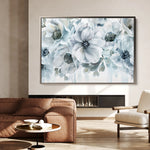 Floral 586 Canvas Art 60 x 40 cm / Black