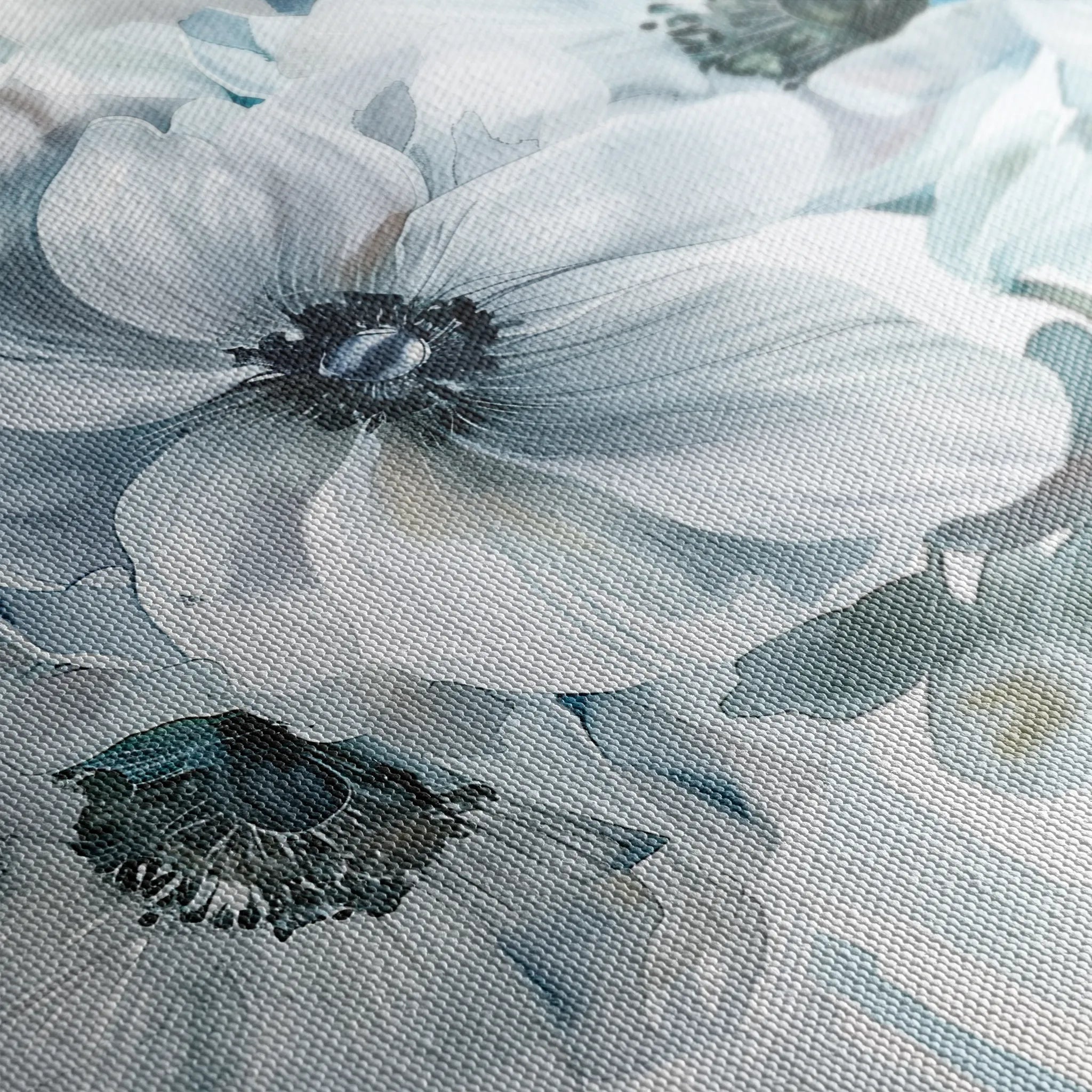 Floral 586 Canvas Art 60 x 40 cm / Black