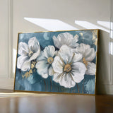 Floral 587 Canvas Art 60 x 40 cm / Black