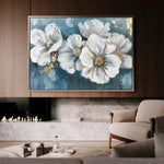 Floral 587 Canvas Art 60 x 40 cm / Black