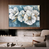 Floral 587 Canvas Art 60 x 40 cm / Black