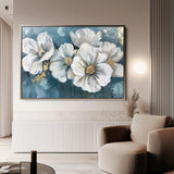 Floral 587 Canvas Art 60 x 40 cm / Black