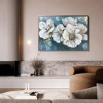 Floral 587 Canvas Art 60 x 40 cm / Black