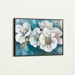 Floral 587 Canvas Art 60 x 40 cm / Black