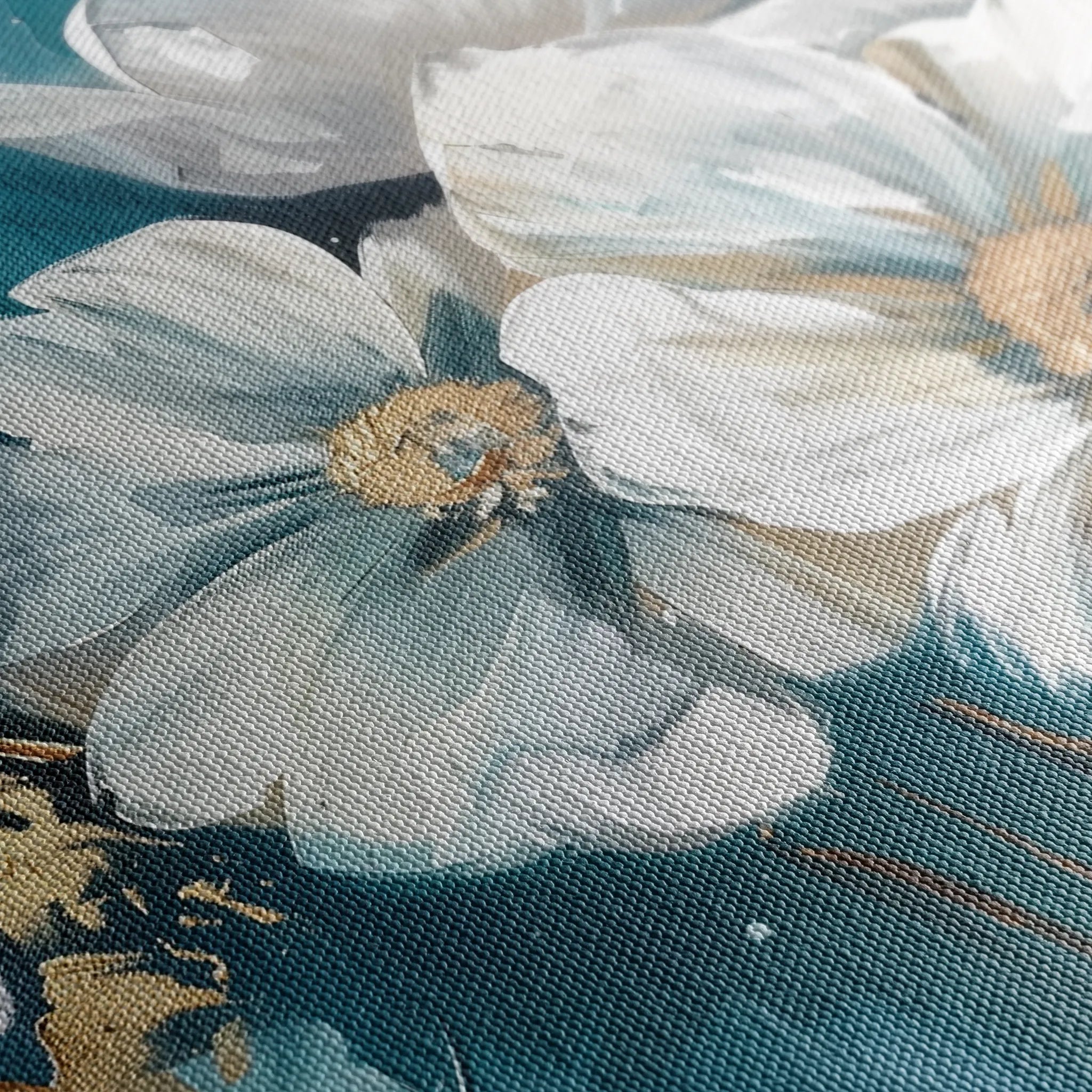 Floral 587 Canvas Art 60 x 40 cm / Black