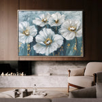 Floral 588 Canvas Art 60 x 40 cm / Black
