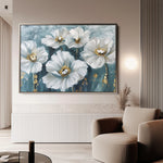 Floral 588 Canvas Art 60 x 40 cm / Black