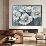 Floral 588 Canvas Art 60 x 40 cm / Black