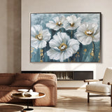 Floral 588 Canvas Art 60 x 40 cm / Black