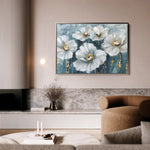 Floral 588 Canvas Art 60 x 40 cm / Black