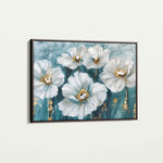 Floral 588 Canvas Art 60 x 40 cm / Black