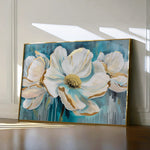 Floral 589 Canvas Art 60 x 40 cm / Black