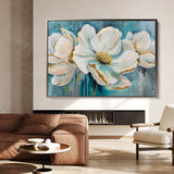 Floral 589 Canvas Art 60 x 40 cm / Black