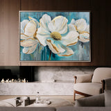 Floral 589 Canvas Art 60 x 40 cm / Black
