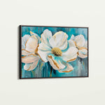 Floral 589 Canvas Art 60 x 40 cm / Black