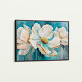 Floral 589 Canvas Art 60 x 40 cm / Black