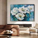 Floral 590 Canvas Art 60 x 40 cm / Black