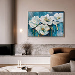 Floral 590 Canvas Art 60 x 40 cm / Black