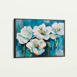 Floral 590 Canvas Art 60 x 40 cm / Black