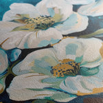 Floral 590 Canvas Art 60 x 40 cm / Black