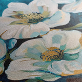 Floral 590 Canvas Art 60 x 40 cm / Black