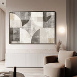 Abstract 591 Canvas Art 60 x 40 cm / Black