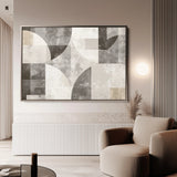 Abstract 591 Canvas Art 60 x 40 cm / Black