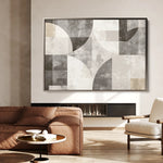 Abstract 591 Canvas Art 60 x 40 cm / Black