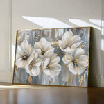 Floral 591 Canvas Art 60 x 40 cm / Black