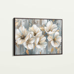 Floral 591 Canvas Art 60 x 40 cm / Black