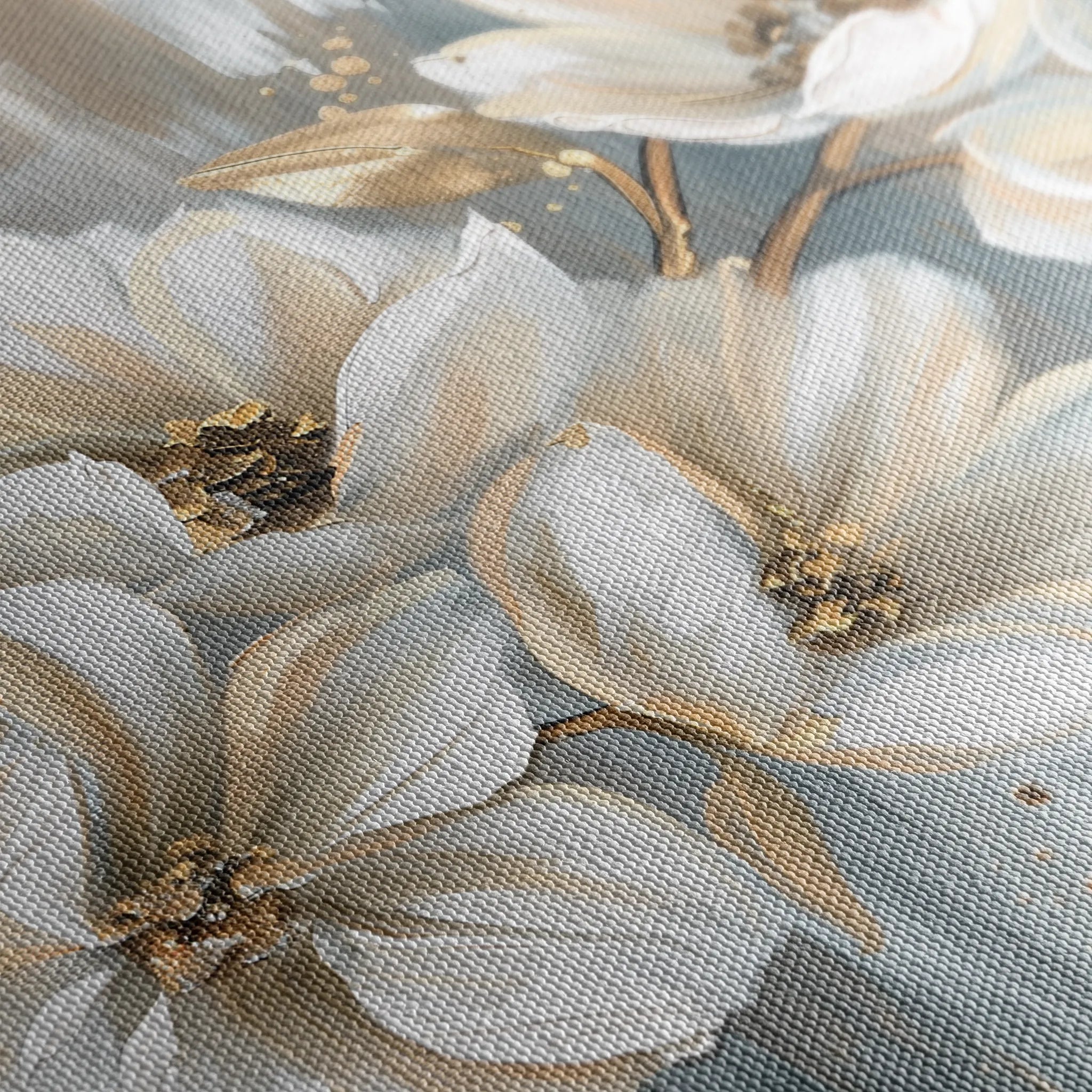 Floral 591 Canvas Art 60 x 40 cm / Black