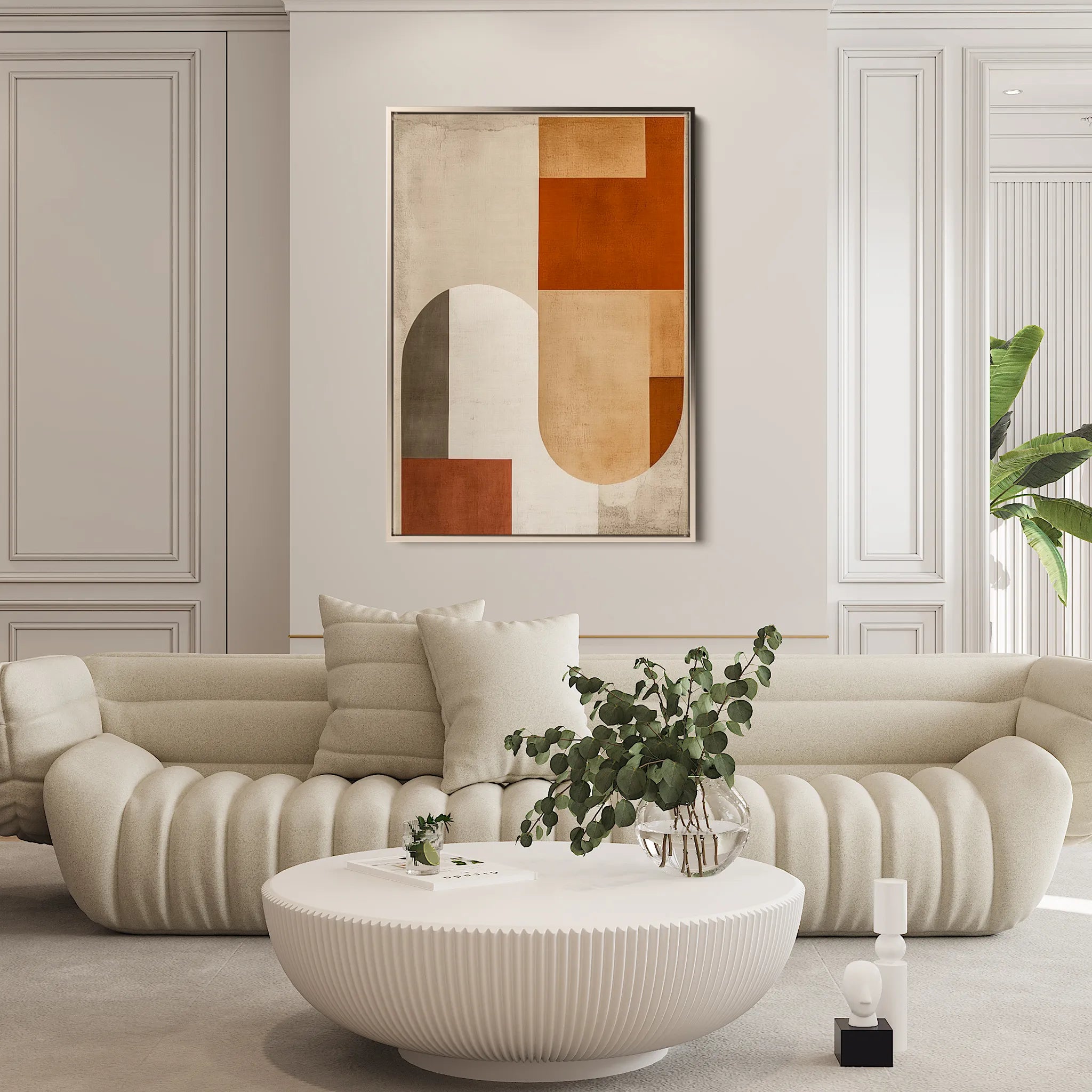 Abstract 593 Canvas Art 60 x 40 cm / Black